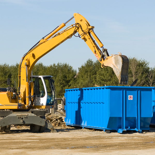 can i choose the location where the residential dumpster will be placed in Ceresco MI